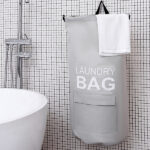 Portable drum laundry basket